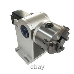 Engraving Fiber Laser Marking Machine 80mm Laser Rotation Axis Rotary Shaft CNC