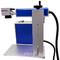 FDA 50W JPT Fiber Laser Marking Engraver Machine Rotary Axis Include Deep