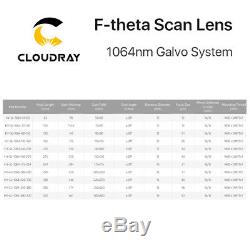 F-theta Scan Lens Field Lens for 1064nm YAG Optical Fiber Laser Marking Machine