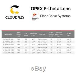 Fiber F-theta Scan Lens Field Lens OPEX for 1064nm YAG Optical Laser Marking