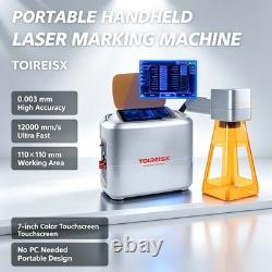 Fiber Laser Engraver 10W Laser Marking Machine 110 110mm Working Area