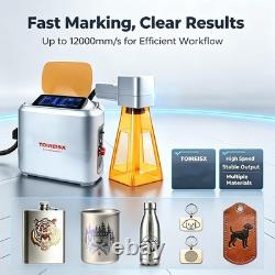 Fiber Laser Engraver 10W Laser Marking Machine 110 110mm Working Area