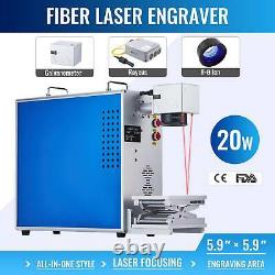 Fiber Laser Marking Engraver Raycus Laser For Metal Marker 20W 5.9 x 5.9