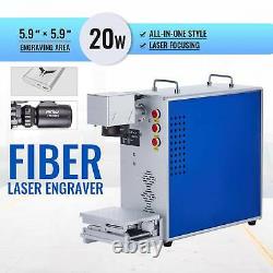 Fiber Laser Marking Engraver Raycus Laser For Metal Marker 20W 5.9 x 5.9