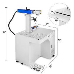 Fiber Laser Marking Machine 30W Cabinet Type 32/64 Bit Photoshop 220x220mm