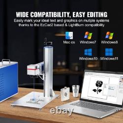 Fiber Laser Marking Machine 30W LightBurn Compatible Fiber Laser Engraver