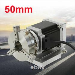 Fiber Laser Marking Machine Rotary Axis Rotary Chuck Rotating Shaft for 50mm