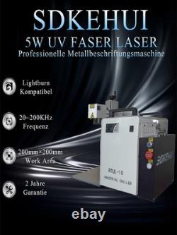 Fiber Laser UV laser Marking Machine Logan 5W Laser Engraver Marker Machine