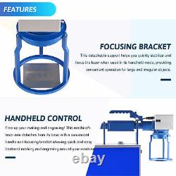 Fm118118-50h 50w Handheld Fiber Laser Marker Machine 5.9x5.9 With Rotary Axis A