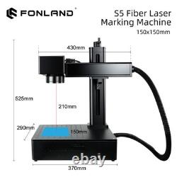 Fonland S5 20W Fiber Laser Marking Machine For Engraver Metal Jewelry Leather EU