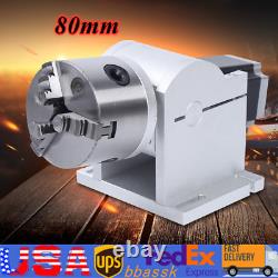 For Fiber Laser Marking Engraving Machine Rotating Shaft Rotary Shaft Axis 80mm