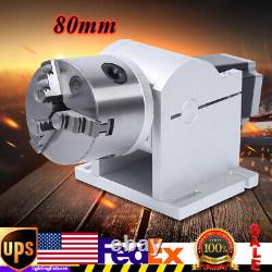 For Fiber Laser Marking Engraving Machine Rotating Shaft Rotary Shaft Axis 80mm