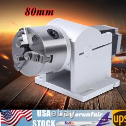 For Fiber Laser Marking Engraving Machine Rotating Shaft Rotary Shaft Axis 80mm