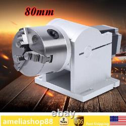 For Fiber Laser Marking Engraving Machine Rotating Shaft Rotary Shaft Axis 80mm