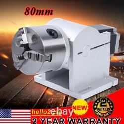 For Fiber Laser Marking Engraving Machine Rotating Shaft Rotary Shaft Axis 80mm