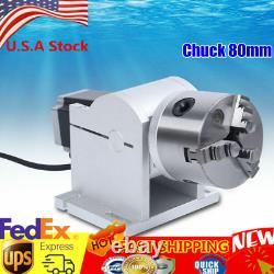 For Fiber Laser Marking Engraving Machine Rotating Shaft Rotary Shaft Axis 80mm