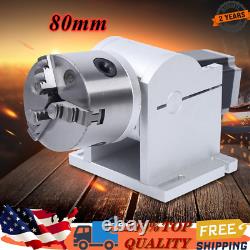 For Fiber Laser Marking Engraving Machine Rotating Shaft Rotary Shaft Axis 80mm