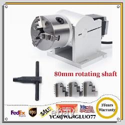 For Fiber Laser Marking Engraving Machine Rotating Shaft Rotary Shaft Axis 80mm