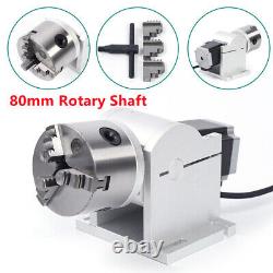For Fiber Laser Marking Engraving Machine Rotating Shaft Rotary Shaft Axis 80mm