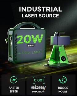 GWEIKE G2 Plus 20W Fiber Laser Engraver 150150mm Fastest Portable Laser Machine