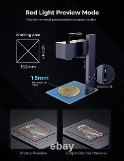 GWEIKE G2 Plus 20W Fiber Laser Engraver 150150mm Fastest Portable Laser Machine
