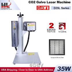 HL Laser DAVI 35W CO2 Galvo Laser Marking Machine Laser Marker Engraver Ornament