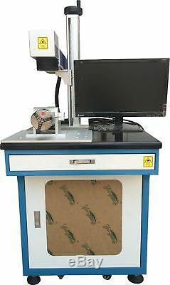 HQ 20W Fiber Laser Marking Engraving Machine For Metal Non-metal Steel Materials