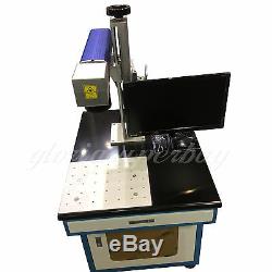 HQ 20W Fiber Laser Marking Engraving Machine For Metal Non-metal Steel Materials