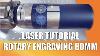 How To Engrave Vectors With Rotary Laser Engraving Machine 80mm 30w Bcf Fiber Laser Settings