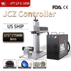 JCZ JPT 50W 175x175mm ezcad 2 metal deep engraving fiber laser marking machine