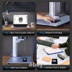 JPT 100W E2 Fiber Laser Marking Machine Precision for Jewelry/Tools/Electronics