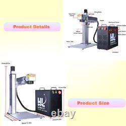 JPT 100W E2 M7 MOPA Fiber Laser Marking Machine JCZ EZCAD2 Motorized Z Axis