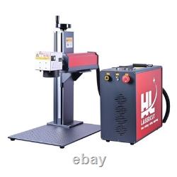 JPT 100W Fiber Laser Marking Machine Challenge Coin Name Card Engraving Machine