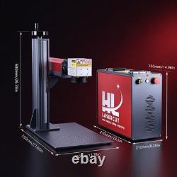 JPT 100W Fiber Laser Marking Machine Challenge Coin Name Card Engraving Machine