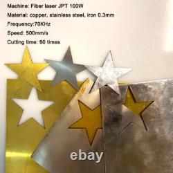 JPT 100W Mopa Fiber Laser Machine Rotary Metal Steel Color Marking 200200mm US