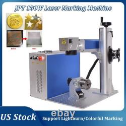 JPT 100W Mopa Fiber Laser Marking Machine Laser Engraver Rotary Axis 200200mm