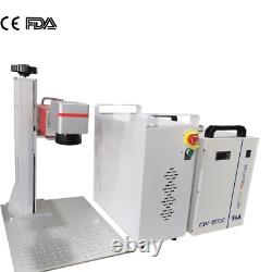 JPT 10W UV Fiber Laser Engraver Marking Machine for Wood Bottle Glass Acrylic US