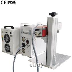 JPT 10W UV Fiber Laser Engraver Marking Machine for Wood Bottle Glass Acrylic US
