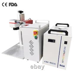 JPT 10W UV Fiber Laser Engraver Marking Machine for Wood Bottle Glass Acrylic US