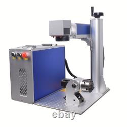 JPT 200W M7 200200 Mopa Fiber Laser Marking Machine Rotary Quartz Len Lightburn