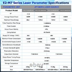 JPT 200W M7 Mopa Fiber Laser Color Marking Machine Rotary axis Laser Engraver US