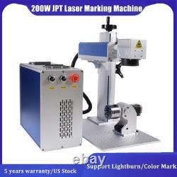 JPT 200W Mopa Fiber Laser Marking Machine Metal Engraving Ezcad2 For Lightburn
