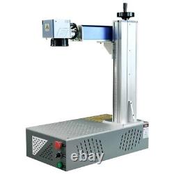 JPT 20W Fiber Laser Engraver Machine with D80 Rotary Device Metal Steel Marking