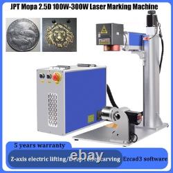 JPT 2.5D 100With200With300W Fiber Laser Marking Machine EZCAD3 Deep Relief Marking