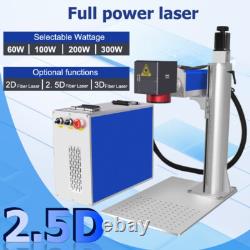 JPT 2.5D 100With200With300W Fiber Laser Marking Machine EZCAD3 Deep Relief Marking