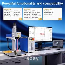 JPT 2.5D 200W Mopa Fiber Laser Marking Machine Metal Deep carved relief Marking