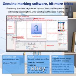 JPT 300W 2.5D Mopa M7 Fiber Laser Marking Machine EZCAD3 Deep Relief Marking US
