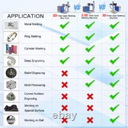 JPT 300W 2.5D Mopa M7 Fiber Laser Marking Machine EZCAD3 Deep Relief Marking US