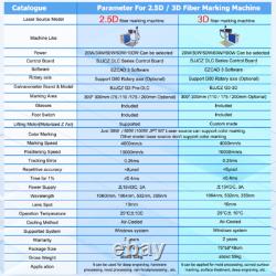 JPT 300W 2.5D Mopa M7 Fiber Laser Marking Machine EZCAD3 Deep Relief Marking US