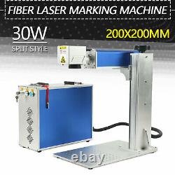 JPT 30W 7.9x7.9in Fiber Laser Metal Steel Marking Machine Engraver Marker US